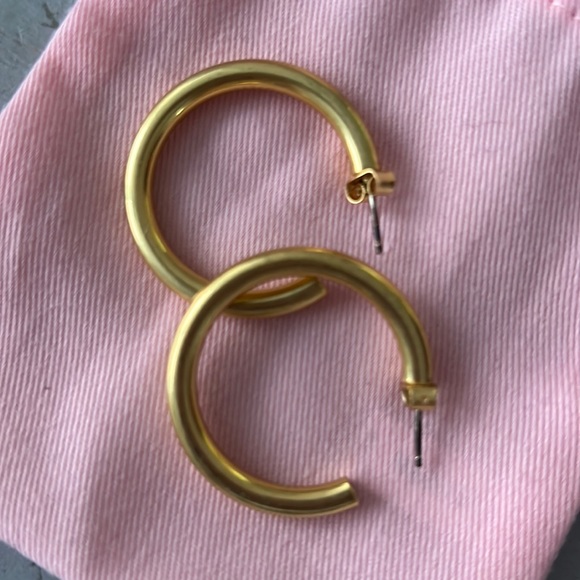 Madewell Jewelry - Madewell gold tube hoop earrings
